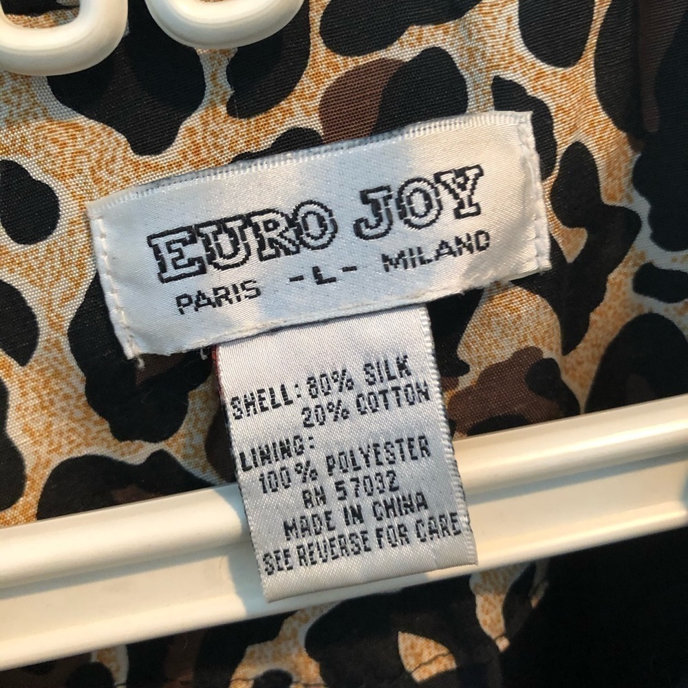 Euro Joy Animal Print Jacket Size L - Picture 5 of 12